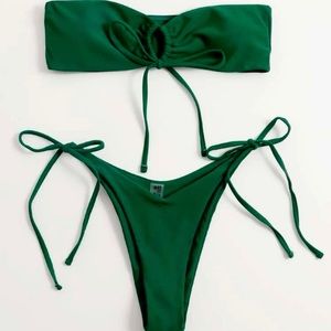 Green swim suit